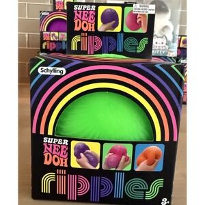 Schylling Super NeeDoh Ripples XL  Green  Squishy Fidget Ball NIB